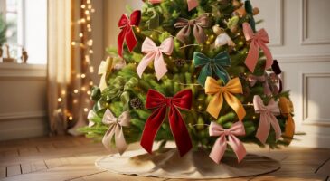 Ce bowcore vu chez Maisons du Monde en décembre 2025 s'invite sur le sapin de Noël et change l'ambiance en un détail