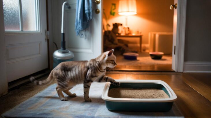 Ce chat qui rechigne à utiliser sa litière en novembre 2025, voici le détail à corriger pour éviter les accidents