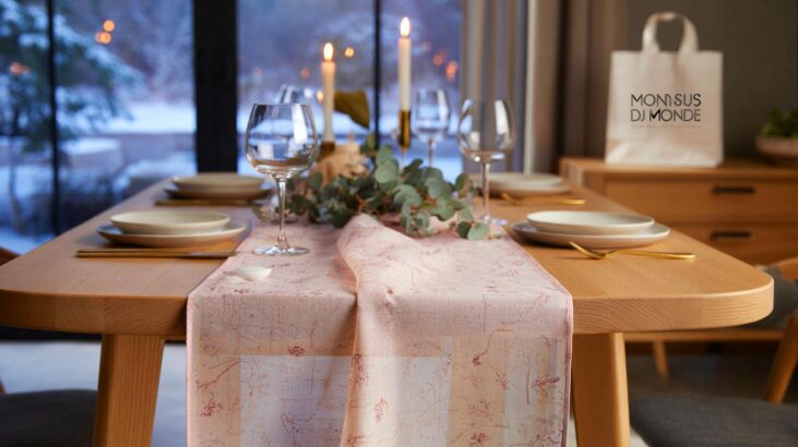 Ce chemin de table en coton à 2 € chez Maisons du Monde intrigue cet hiver 2025, et il change l'ambiance sans effort