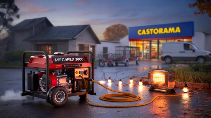 Ce groupe électrogène 3000 w à 459 € chez Castorama intrigue en novembre 2025, voici ce que cache l'offre Mecafer MF3800