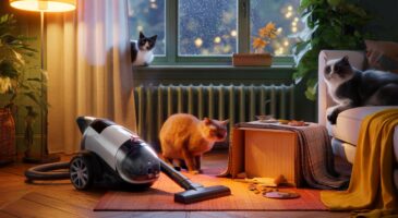 Ce manège des chats face à l’aspirateur intrigue en novembre 2025 : voici ce que révèle leur comportement sur votre foyer