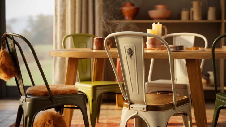 Ce modèle mythique de Tolix devient enfin accessible en 2025, la chaise A au prix atelier s’invite dans nos intérieurs pour l’automne-hiver