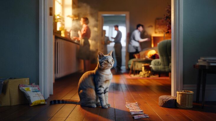 Ce rituel chez les chats à l'automne 2025 intrigue les vétérinaires : pourquoi il observe sans bouger depuis le couloir