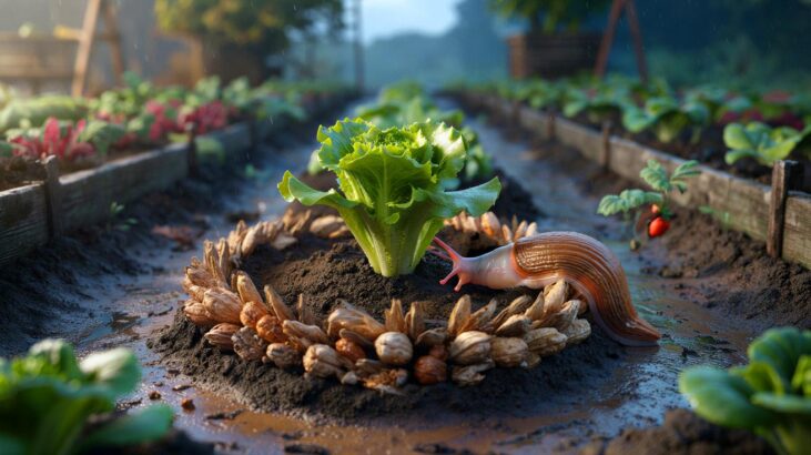 Limaces au potager : ce paillage de coques de noix, testé en novembre 2025, freine leurs dégâts et protège les jeunes plants