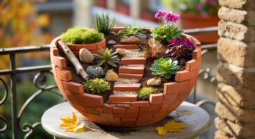 Voici comment recycler vos pots de fleurs cassés en jardins miniatures en novembre 2025 pour un extérieur qui intrigue