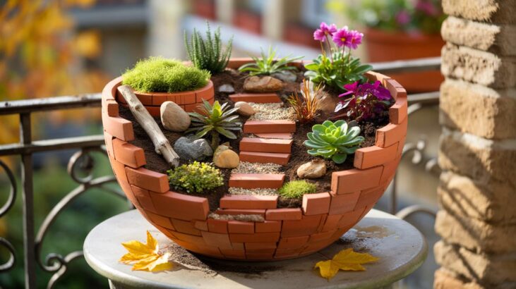 Voici comment recycler vos pots de fleurs cassés en jardins miniatures en novembre 2025 pour un extérieur qui intrigue