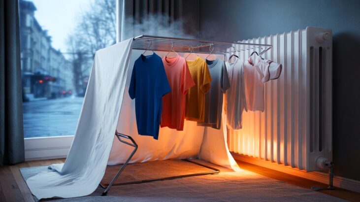Voici comment sécher son linge en deux heures en hiver 2025, avec une astuce validée par l’ADEME, sans allumer le sèche-linge à la maison