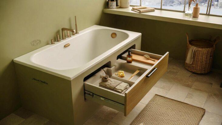 Voici la baignoire à tiroirs qui bouscule nos salles de bain en 2026, avec un détail signé Jacob Delafon que personne n'avait vu venir
