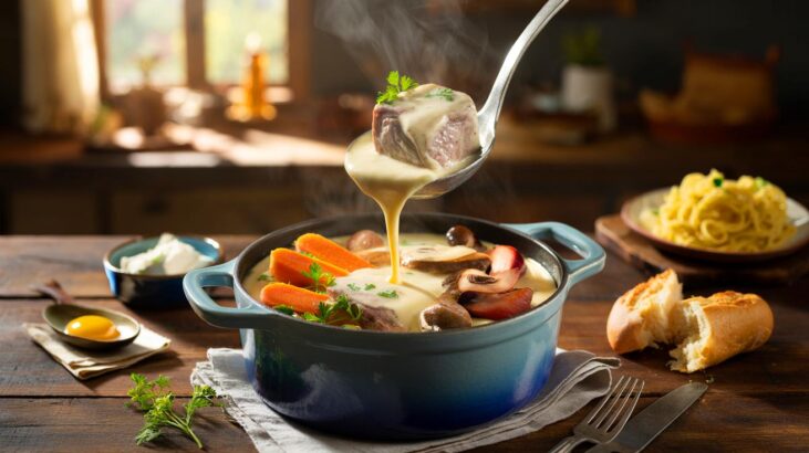 Voici la blanquette de veau express de novembre 2025, viande fondante et sauce soyeuse au menu, à réussir sans balance ni stress