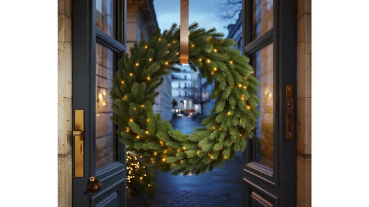 Voici la couronne de Noël signée par une enseigne espagnole en 2025 qui fait oublier Zara Home, chic et lumineuse sans effort