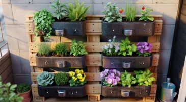 Voici l'astuce jardin vertical de novembre 2025 pour créer une structure robuste avec palettes et bouteilles recyclées, pensée pour petits espaces