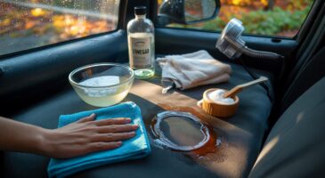 Voici l'astuce simple de novembre 2025 pour effacer les auréoles et taches incrustées sur les sièges de voiture sans produits forts