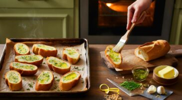 Voici le pain à l’ail maison qui réchauffe novembre 2025, croustillant et parfumé, avec ce détail anti-gaspi que tout le monde oublie