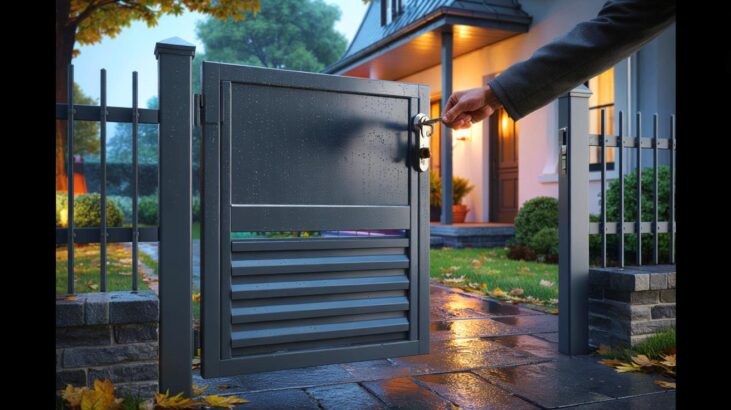 Voici le portillon aluminium Neva chez Castorama en novembre 2025, un prix à 535,42 € qui intrigue et 94 € d’écart qui font réfléchir