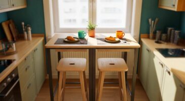 Voici le set table bar à 133 € chez Ikea Family en novembre, la solution qui libère de la place dans une petite cuisine