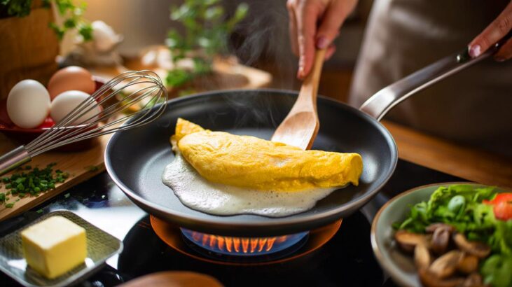 Voici l’omelette moelleuse que les chefs font à la maison en 2025 : ce geste discret et une cuisson lente changent tout