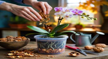 Voici pourquoi les coquilles de noix font refleurir les orchidées en novembre 2025, et le geste simple qui change tout au rempotage