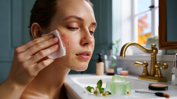 Voici pourquoi se masser le visage avec un glaçon fascine en novembre 2025 et ce que ce rituel change vraiment