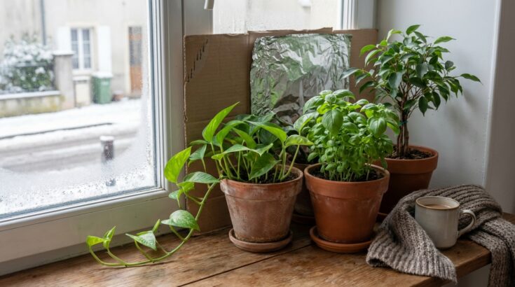 Ce papier de cuisine argenté peut sauver vos plantes d'intérieur du manque de lumière grâce à un geste méconnu