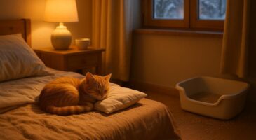 Ce plan imparable pour en finir avec la litière dans le lit, même si votre chat dort sur l’oreiller chaque nuit