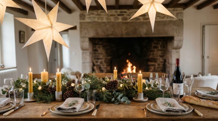 Ce pliage en papier à suspendre au-dessus de la table change tout à vos dîners d'hiver (arrêtez de l'ignorer)