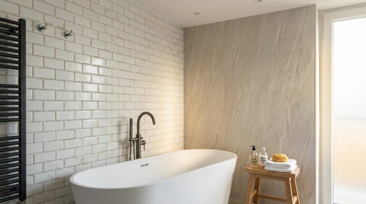 Ce revêtement mural étanche transforme votre salle de bain en quelques heures, sans gros travaux ni carrelage à casser