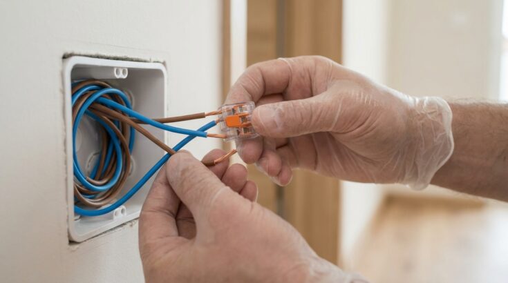 Électricité : ce petit accessoire en plastique va vous faire oublier les dominos pour relier deux fils sans tournevis