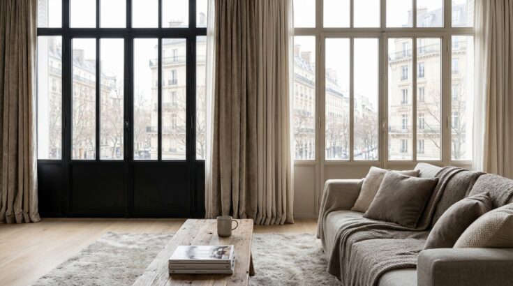 Fenêtres noires façon industriel : ce coloris doux va les détrôner en 2026 et vous évitera un salon glacé tout l'hiver