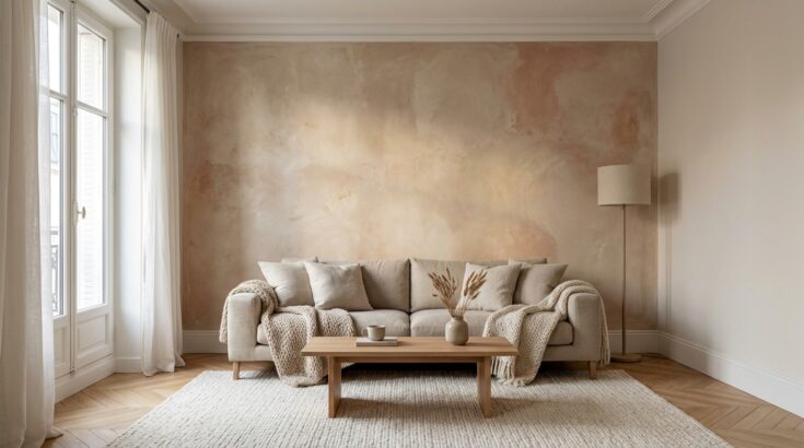 Murs abîmés et lumière d’hiver impitoyable : cette finition murale facile les transforme sans gros travaux en atout déco