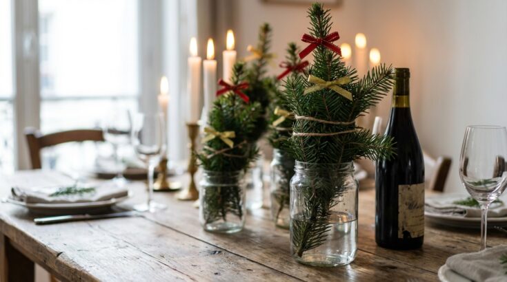 Noël 2025 : avec trois bricoles qui traînent chez vous, ces mini-sapins à zéro euro bluffent vos invités