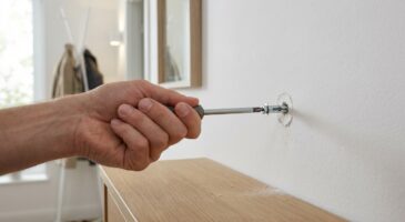 Patère sur mur creux ou placo : cette méthode au simple tournevis l’empêche de s’arracher, même pleine de manteaux