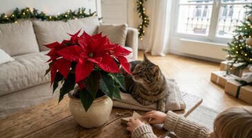 Poinsettia, étoile de Noël : toxique ou pas ? ce que vous risquez vraiment pour enfants et animaux