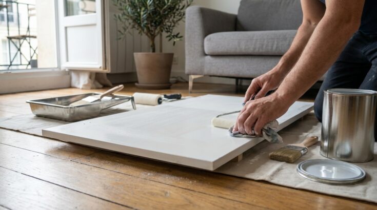 Repeindre un meuble mélaminé sans poncer : cette préparation méconnue évite que la peinture ne s'écaille