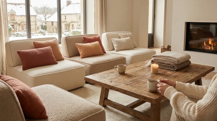 Salon : cette solution modulable ultra conviviale m’a fait oublier le canapé classique pour de bon