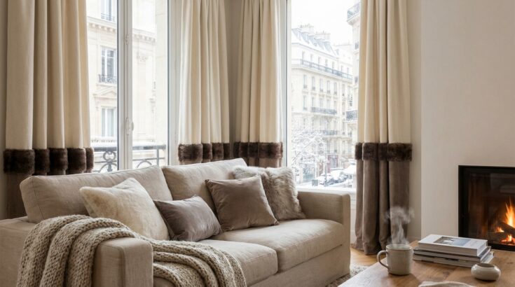 Salon trop froid : ce détail cosy sur vos rideaux change tout, et il se fait en 10 minutes pour quelques euros