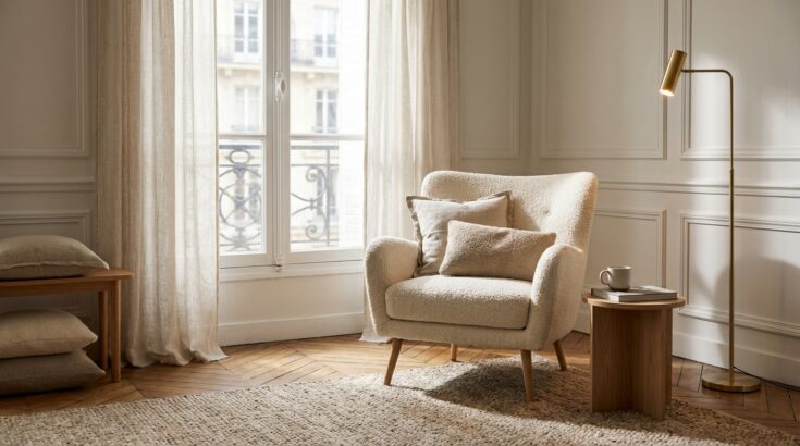 Sweeek brade ce fauteuil cocooning scandinave en bouclette à moins de 200 € et il pourrait vite disparaître
