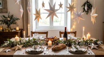 Table de réveillon : ne faites pas l'impasse sur cette déco en papier 3D ultra simple et bluffante