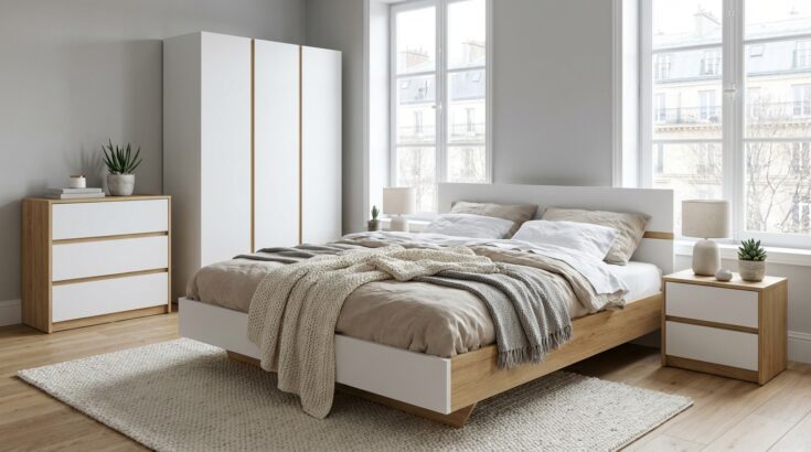 Cdiscount : cette chambre complète scandinave à 559 € métamorphose la pièce et cache une vraie économie sur la note