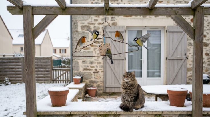Ce simple accessoire de dressing oublié pourrait sauver des dizaines d’oiseaux dans votre jardin cet hiver