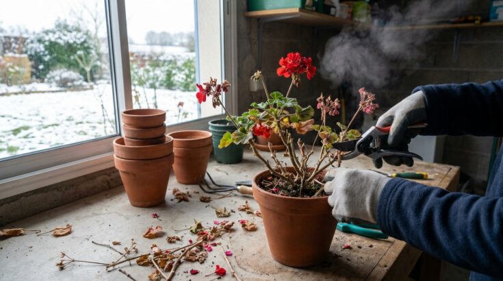 Géraniums de balcon : ce geste de janvier que les jardiniers oublient et qui déclenche une floraison avant le printemps