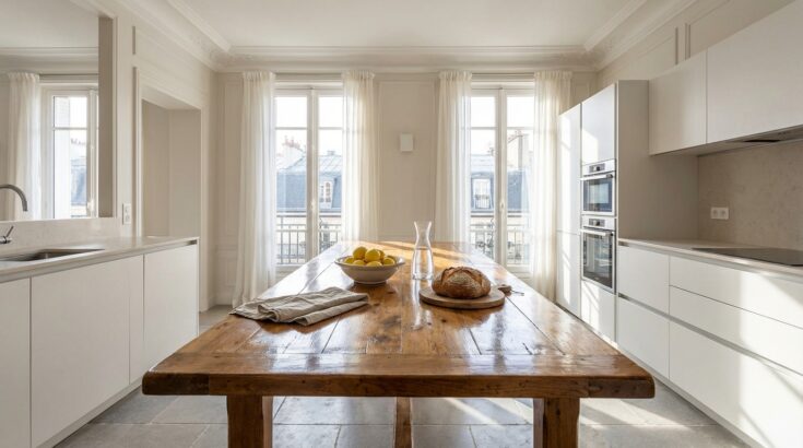 Ne jetez plus cette vieille table : cette astuce la transforme en plan de travail de cuisine robuste sans vous ruiner