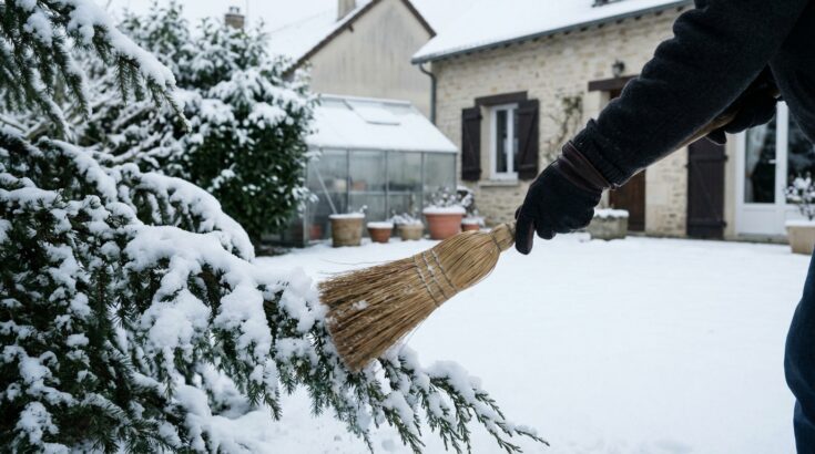 Neige au jardin : ce geste oublié qui condamne vos plantes en silence (presque tout le monde l’ignore)